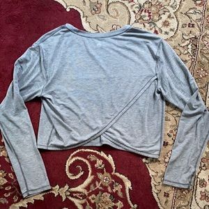 Lululemon crossed shirt crop top